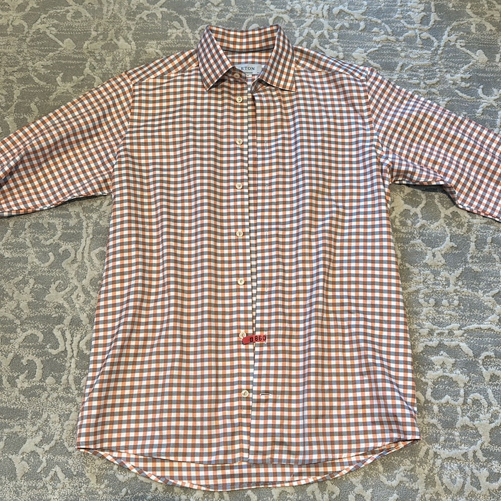 Men’s Eton Textured Twill - Classic Fit